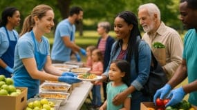 people feeding people